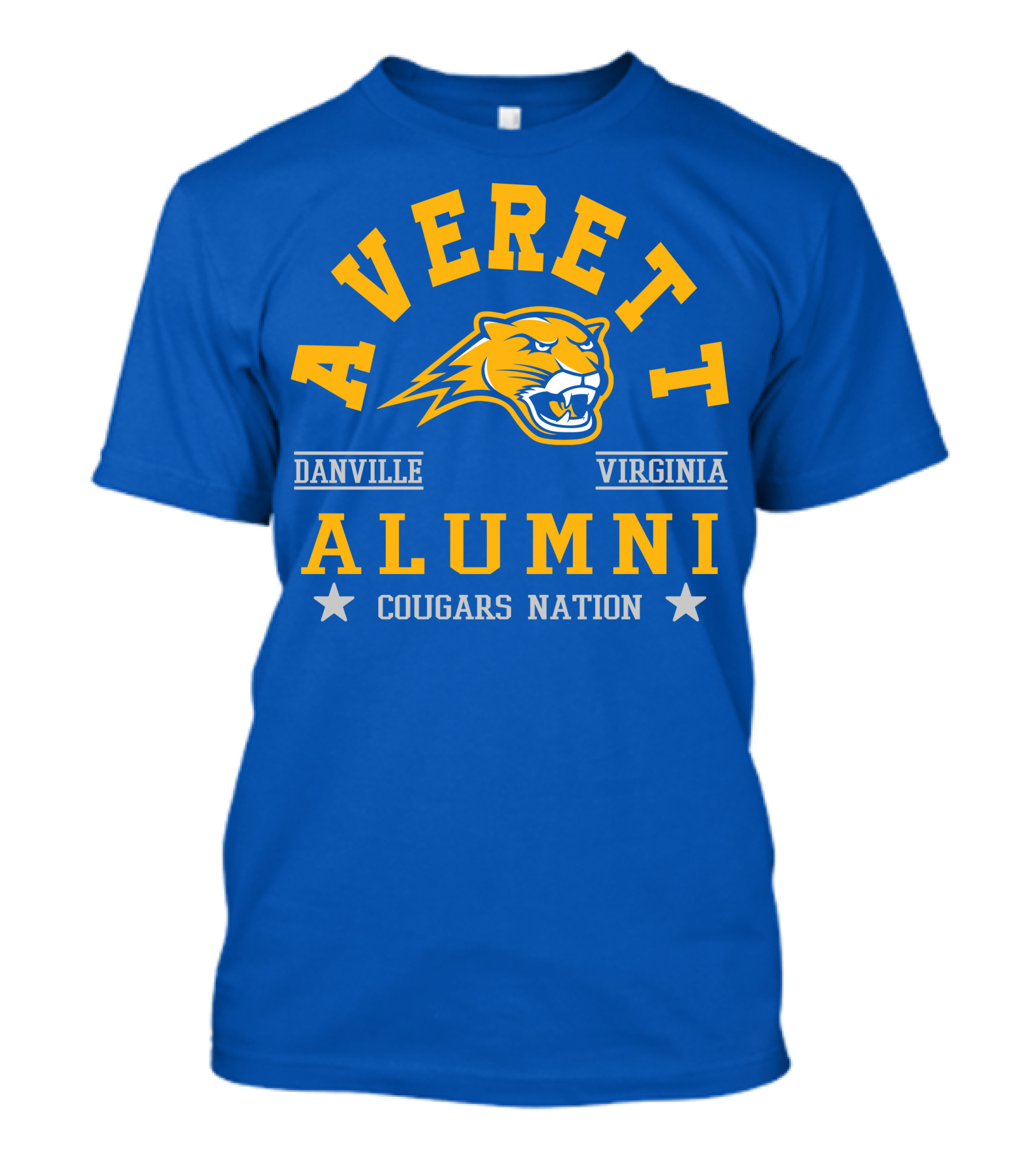 Averett Cougars Alumni Danville Virginia Nation T-Shirt