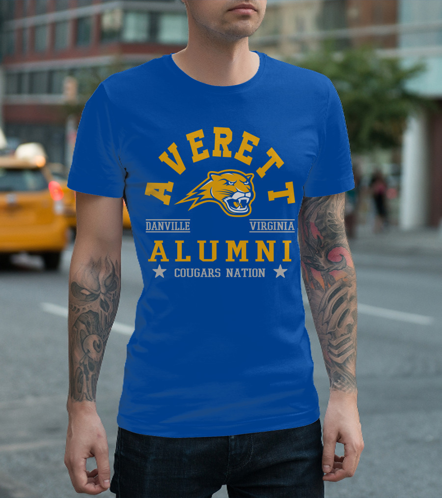 Averett Cougars Alumni Danville Virginia Nation T-Shirt