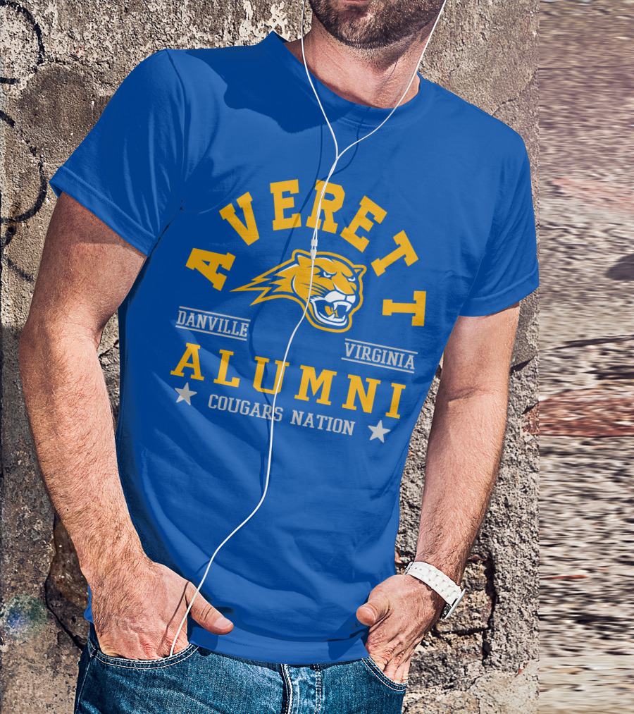 Averett Cougars Alumni Danville Virginia Nation T-Shirt