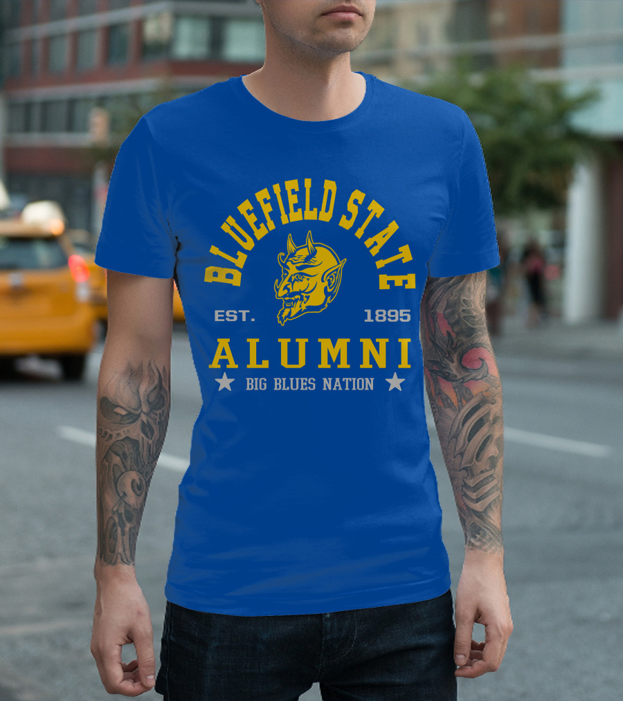 Bluefield State Alumni Est. 1895 Big Blues Nation T-Shirt