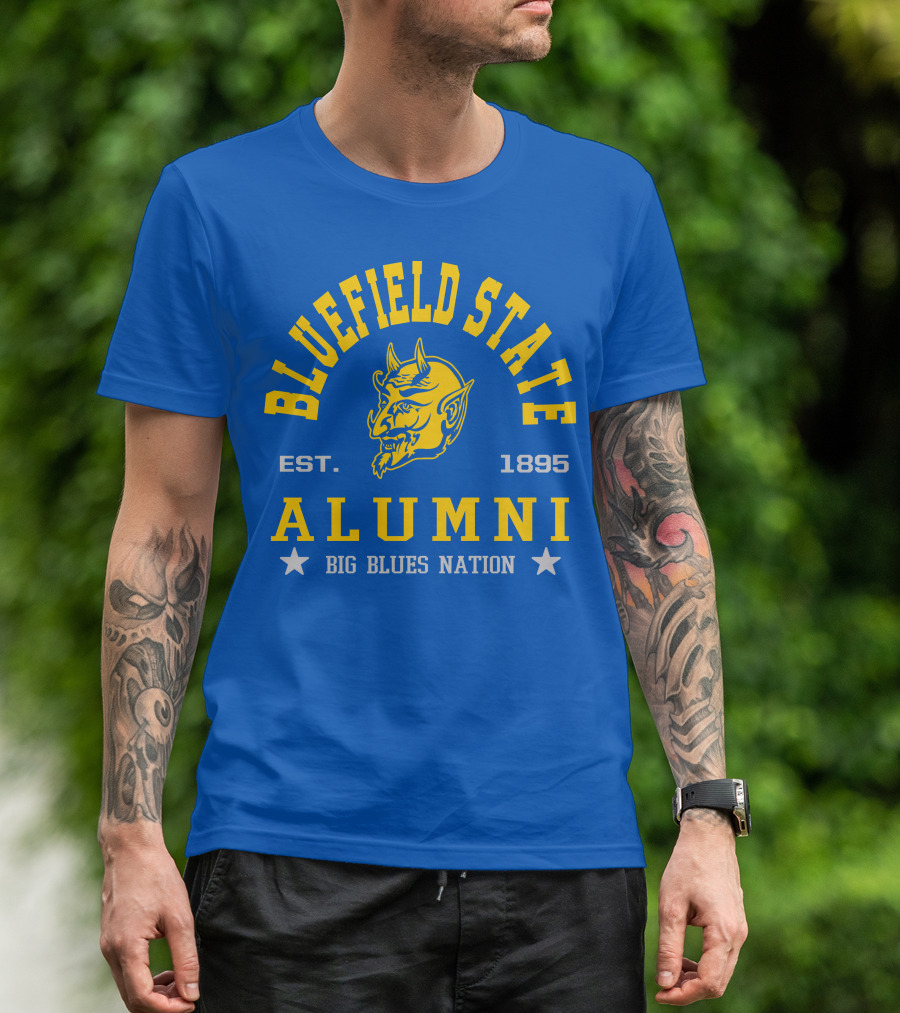 Bluefield State Alumni Est. 1895 Big Blues Nation T-Shirt