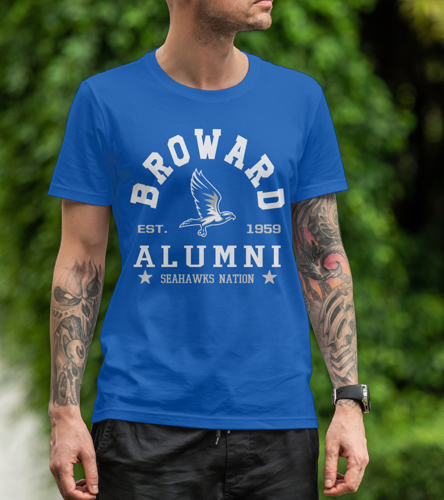 Broward Alumni Est. 1959 Seahawks Nation T-Shirt