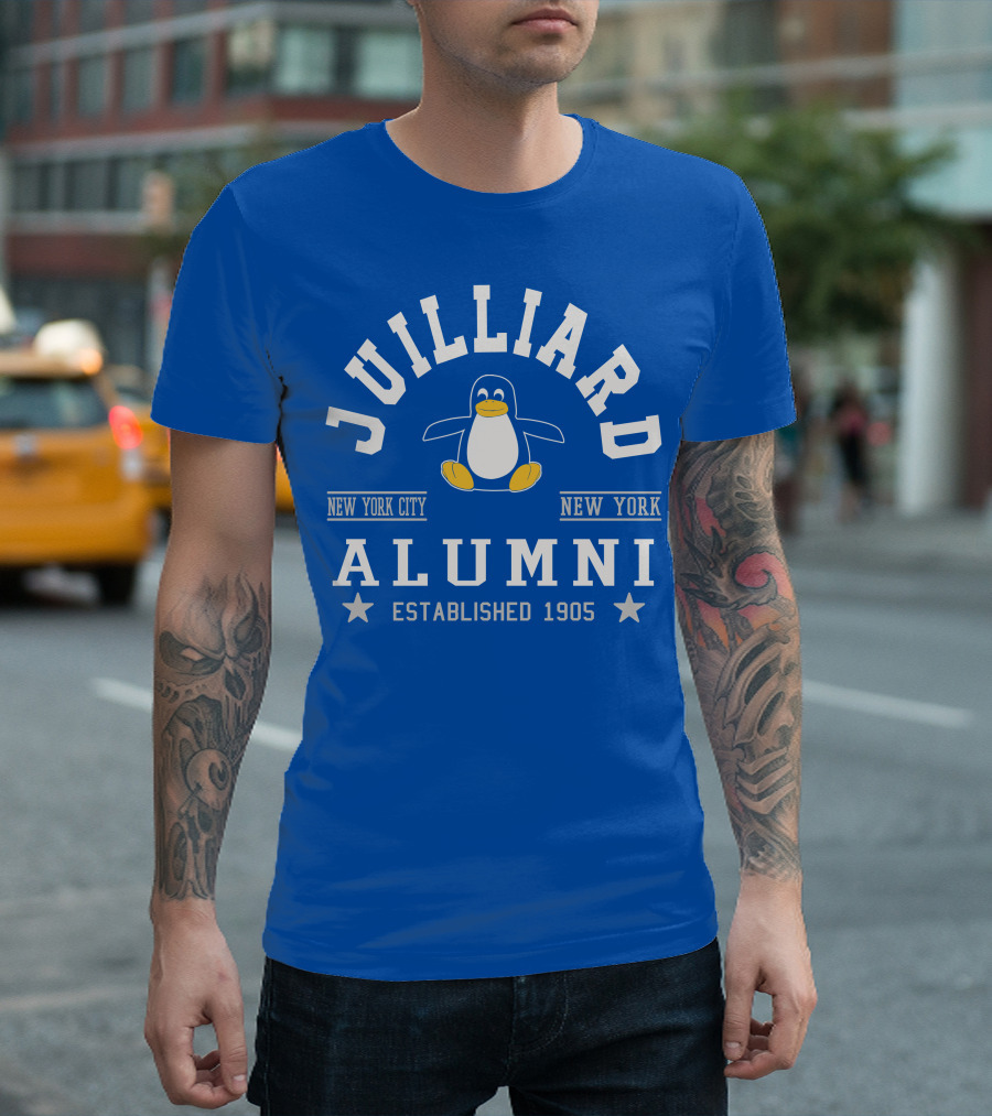 Juilliard Alumni New York City Penguin Established 1905 T-Shirt