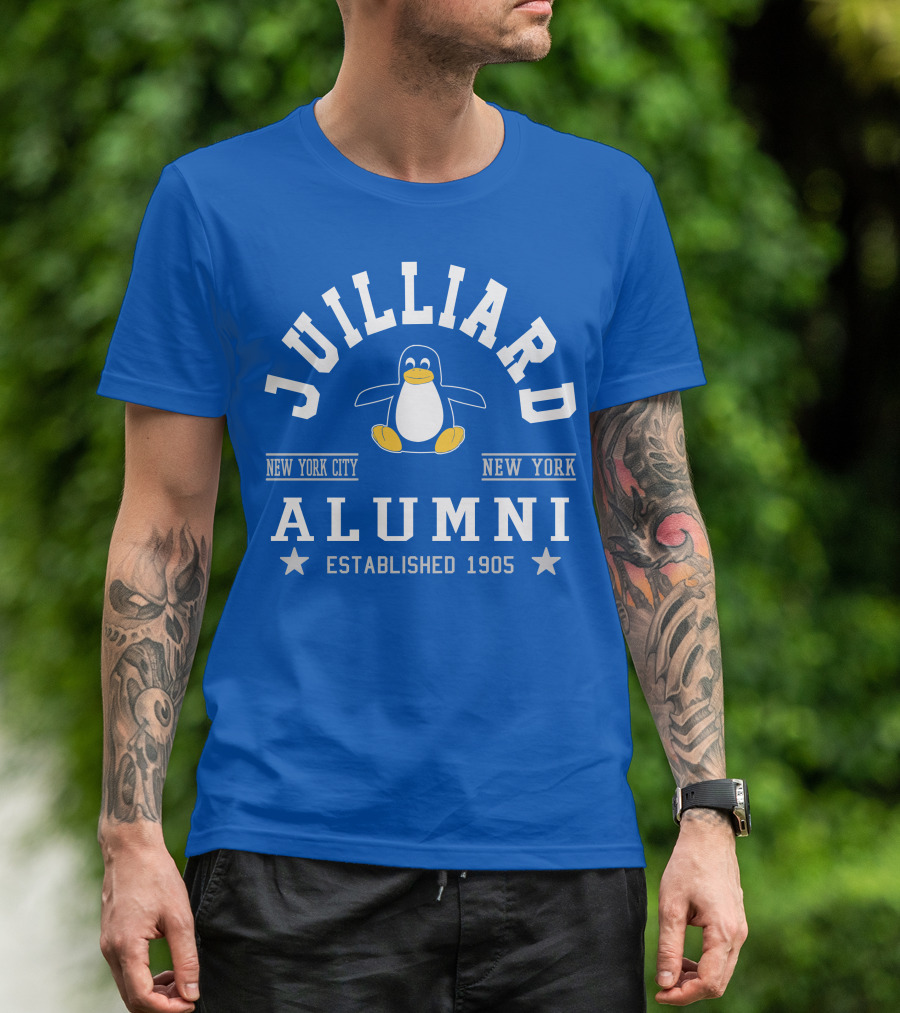 Juilliard Alumni New York City Penguin Established 1905 T-Shirt