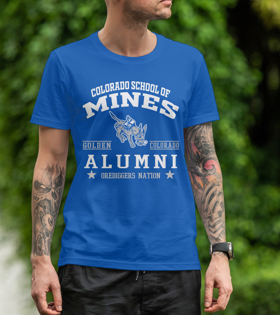 Colorado School Of Mines Alumni Golden Colorado Orediggers Nation T-Shirt
