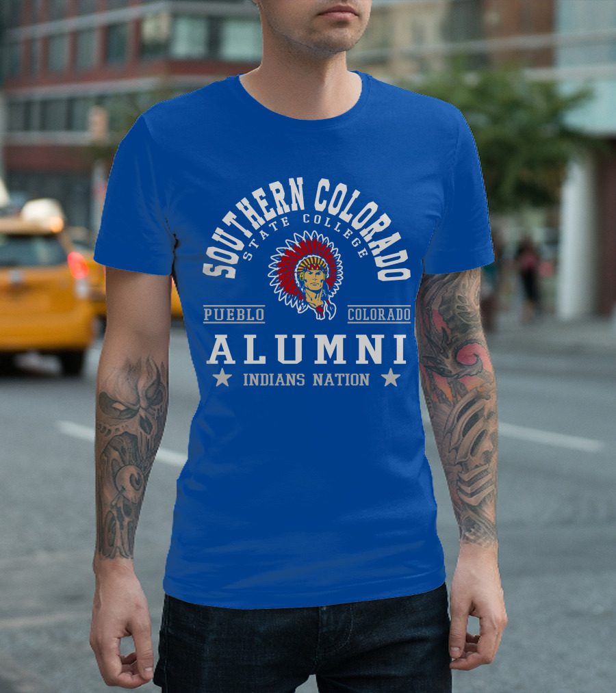 Southern Colorado State College Pueblo Colorado Alumni Indians Nation T-Shirt