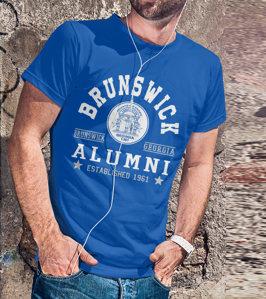 Brunswick Georgia Alumni Established 1961 Collegiate Pride T-Shirt