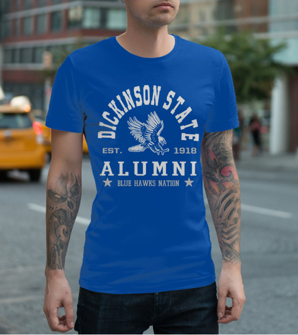 Dickinson State Alumni Blue Hawks Nation Est. 1918 T-Shirt