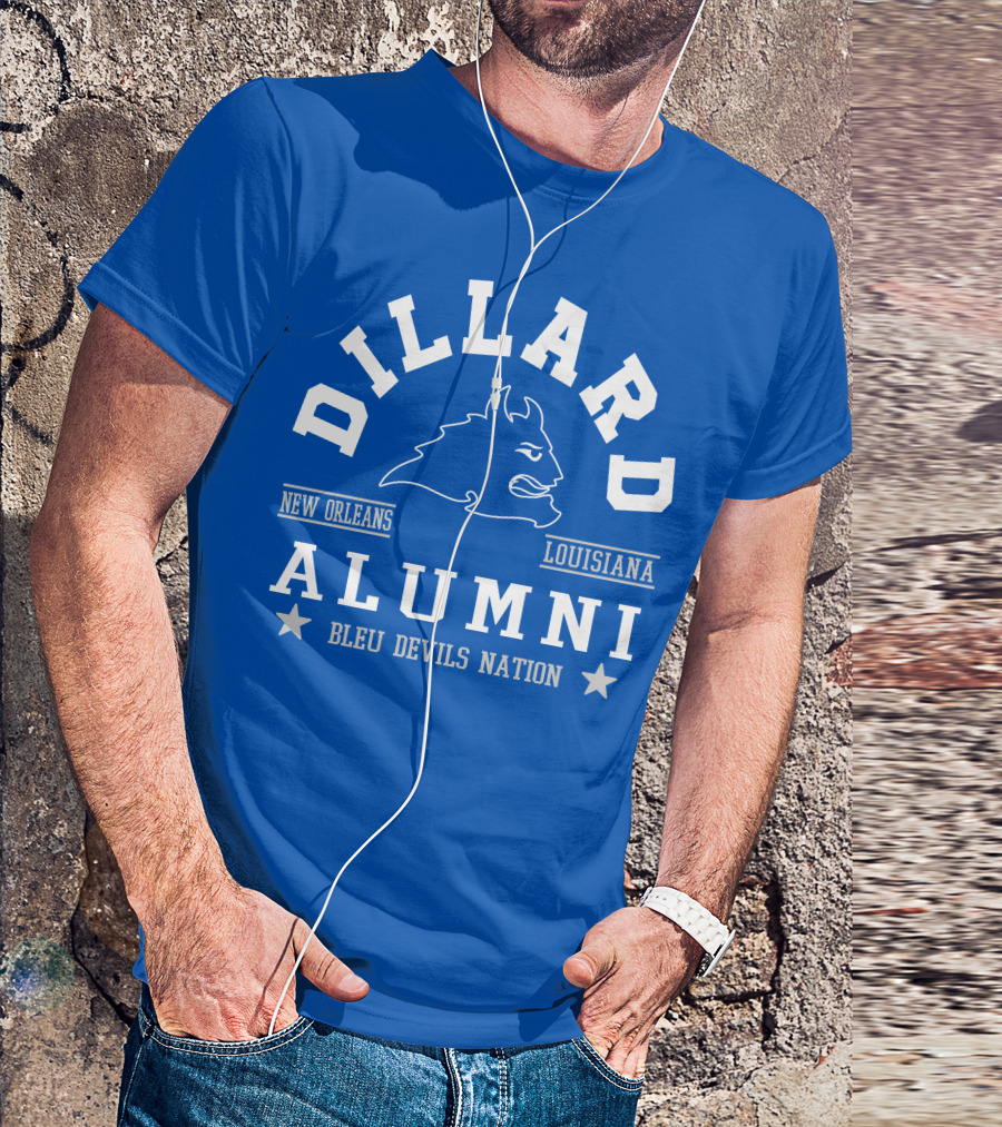 Dillard Alumni New Orleans Louisiana Bleu Devils Nation T-Shirt
