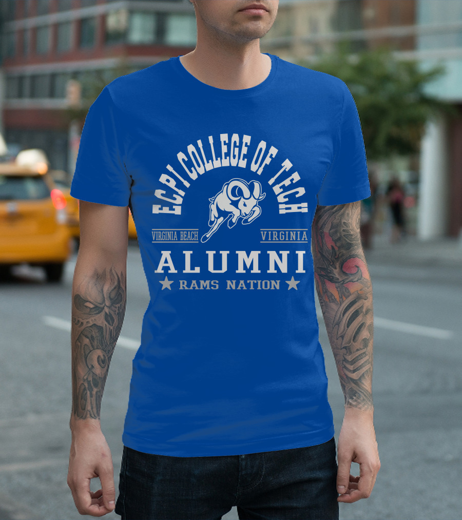 ECPI College of Tech Alumni Virginia Beach Rams Nation T-Shirt