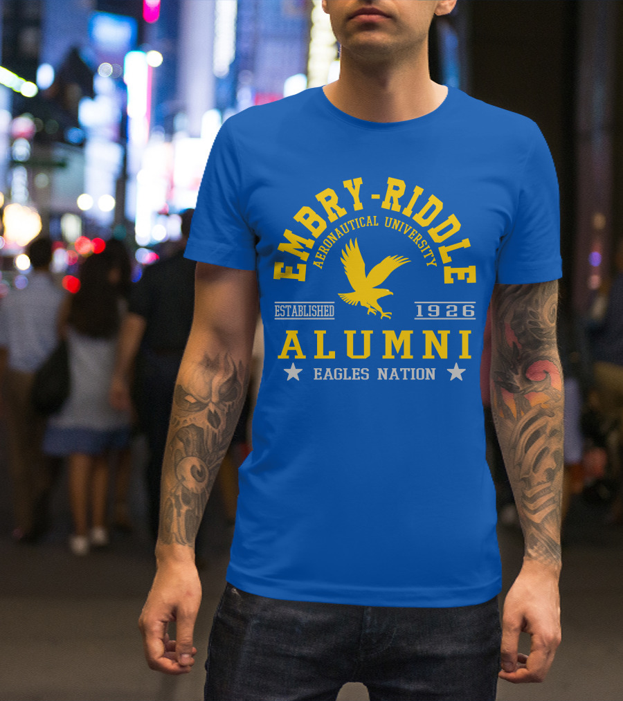 Embry-Riddle Aeronautical University Alumni Eagles Nation Established 1926 T-Shirt