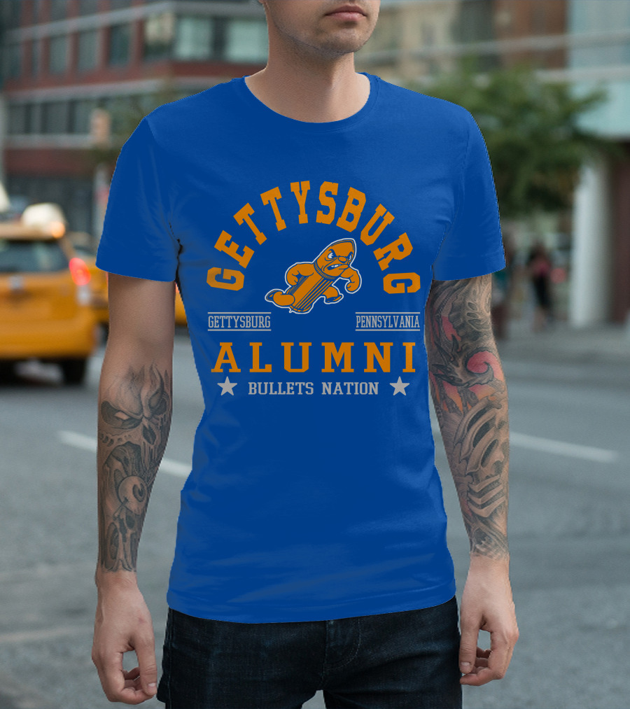 Gettysburg Pennsylvania Alumni Bullets Nation T-Shirt
