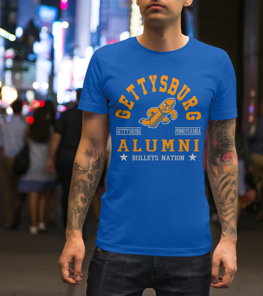 Gettysburg Pennsylvania Alumni Bullets Nation T-Shirt