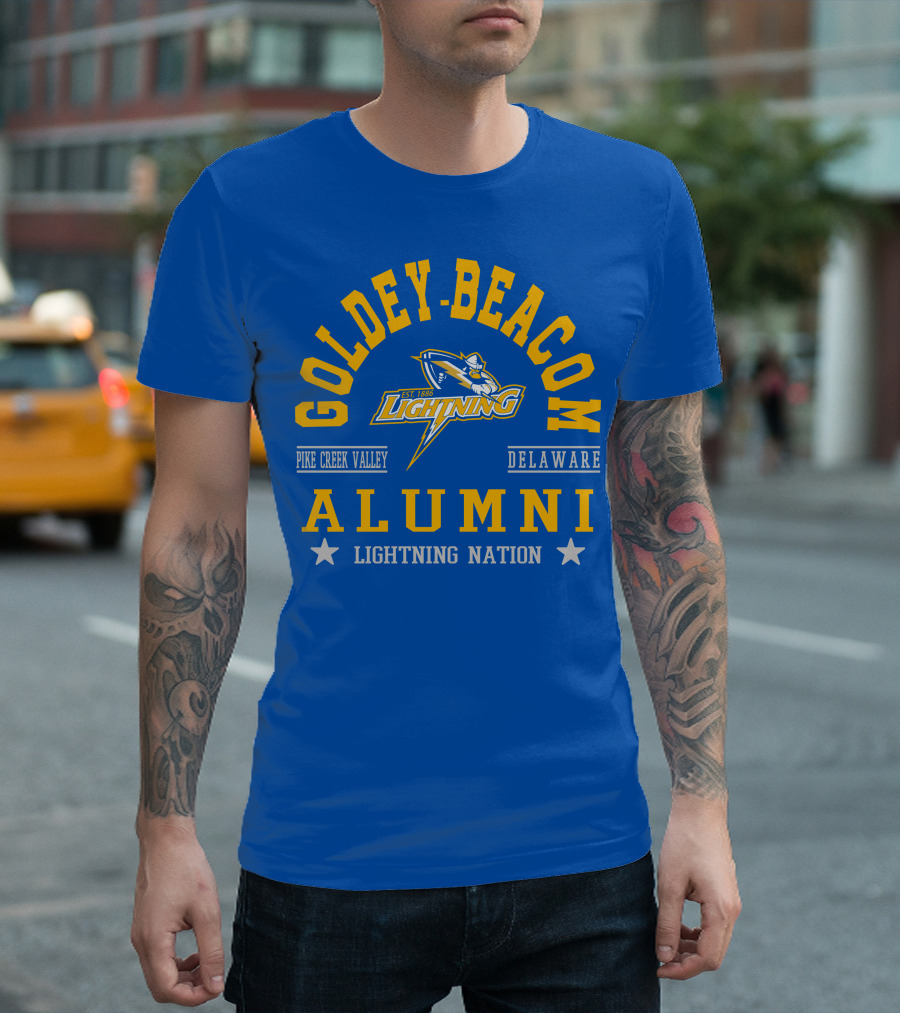 Goldey-Beacom Pike Creek Valley Delaware Lightning Alumni Nation T-Shirt