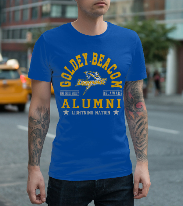 Goldey-Beacom Pike Creek Valley Delaware Lightning Alumni Nation T-Shirt