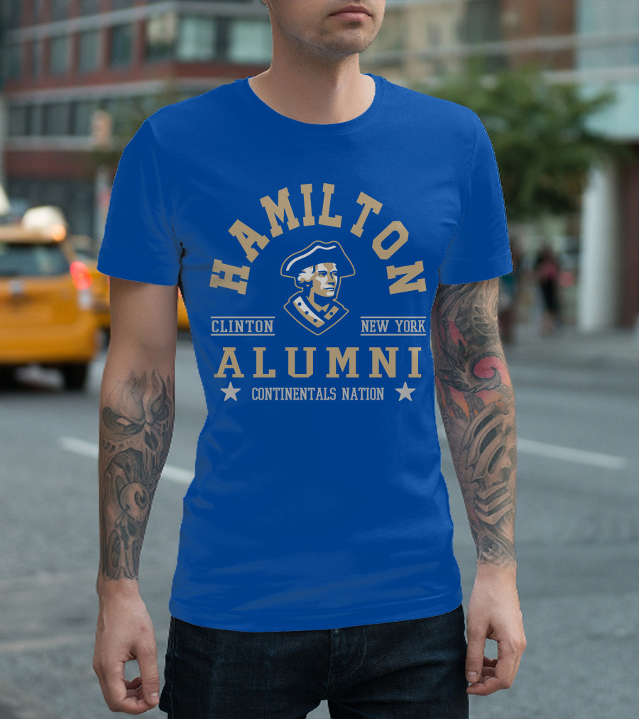 Hamilton Alumni Clinton New York Continentals Nation T-Shirt