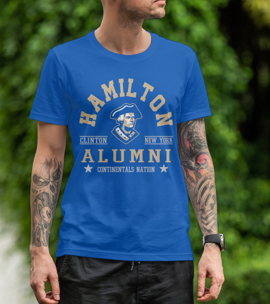 Hamilton Alumni Clinton New York Continentals Nation T-Shirt