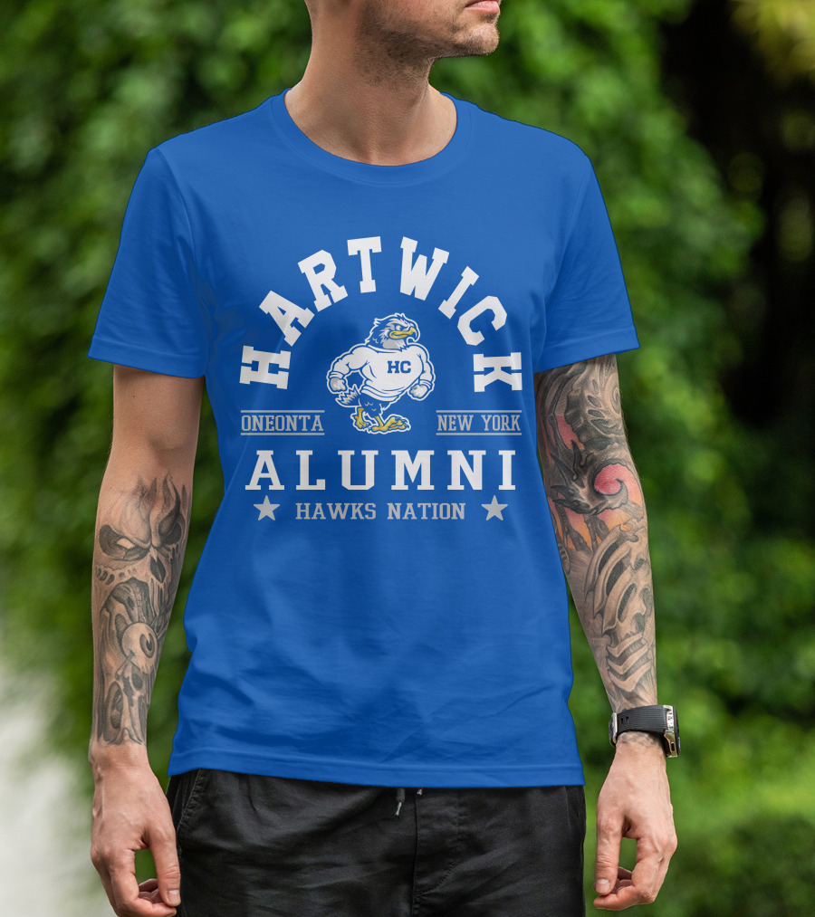 Hartwick College Alumni Hawks Nation Oneonta New York T-Shirt