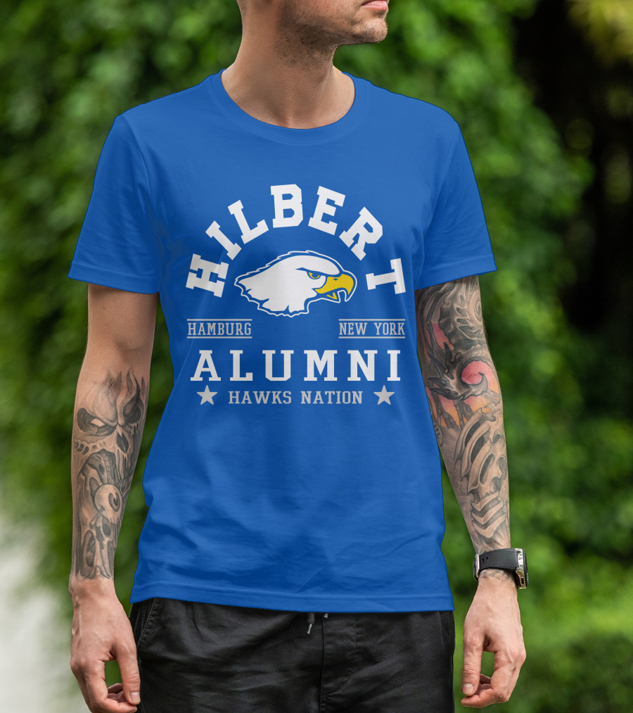 Hilbert Alumni Hamburg New York Hawks Nation T-Shirt