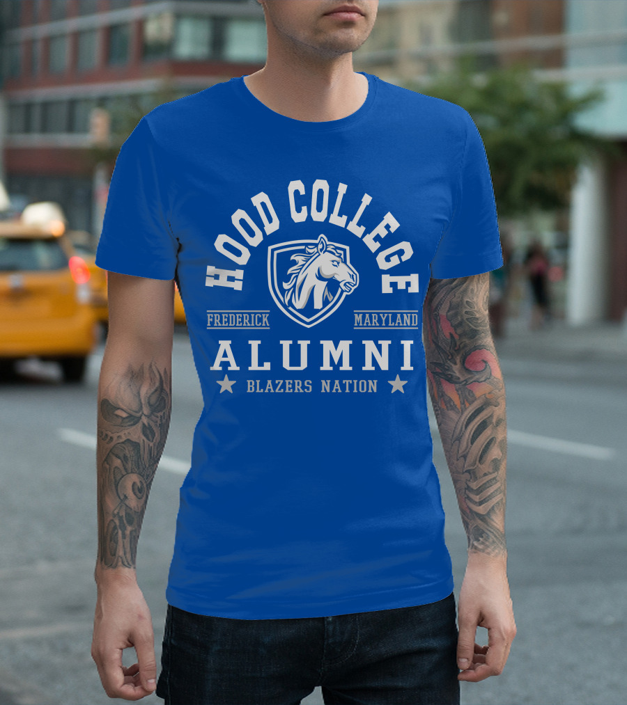 Hood College Alumni Blazers Nation Frederick Maryland Horse T-Shirt