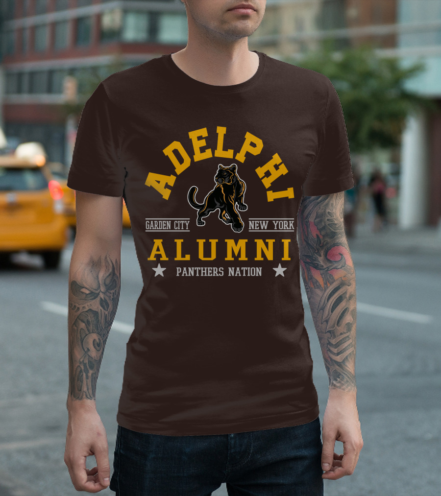 Adelphi Alumni Garden City New York Panthers Nation T-Shirt