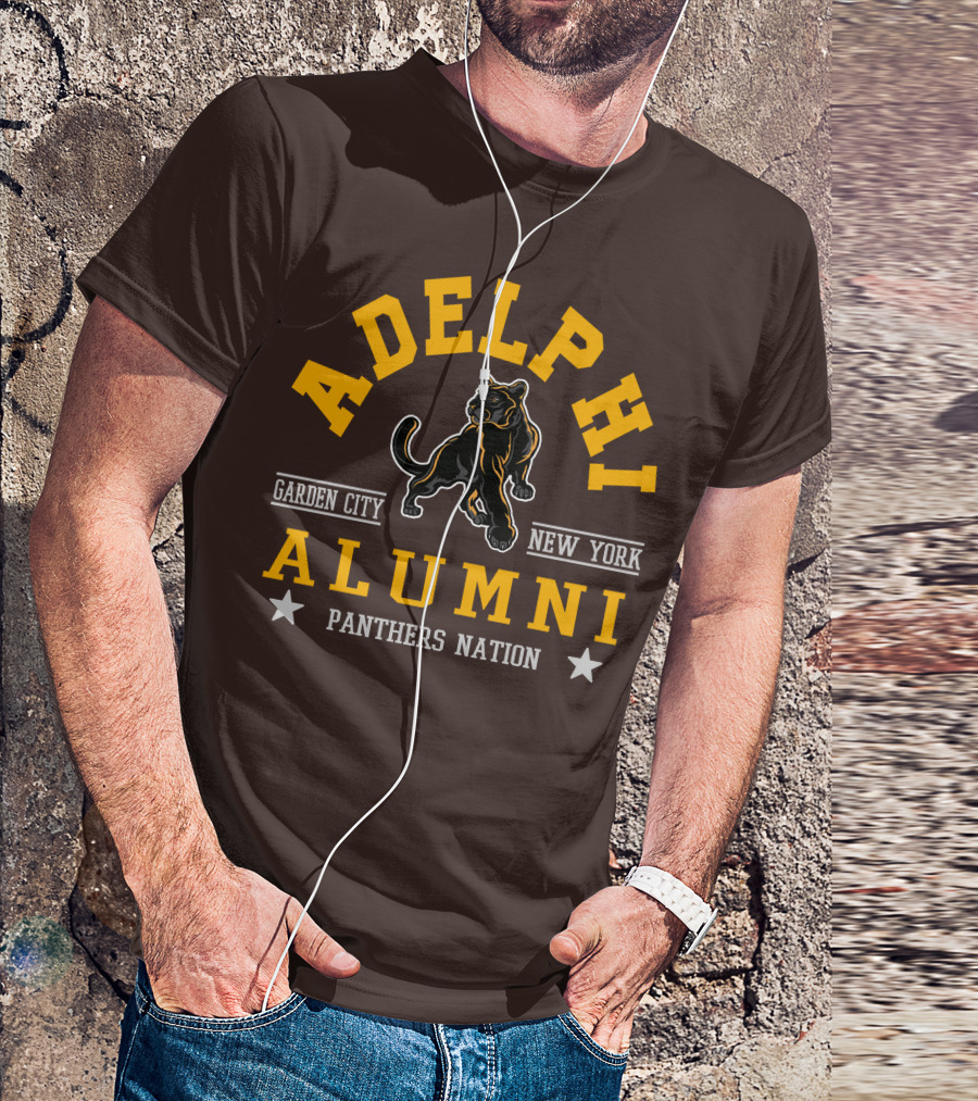 Adelphi Alumni Garden City New York Panthers Nation T-Shirt