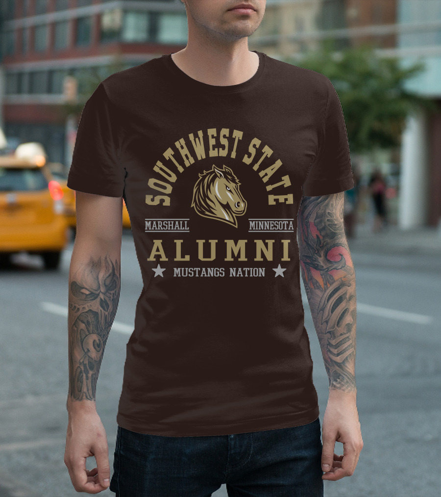 Southwest State Marshall Minnesota Alumni Mustangs Nation T-Shirt