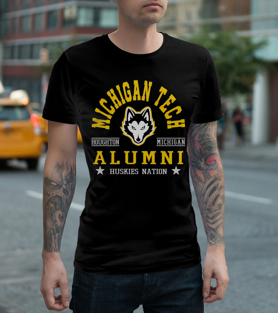 Michigan Tech Alumni Houghton Michigan Huskies Nation T-Shirt