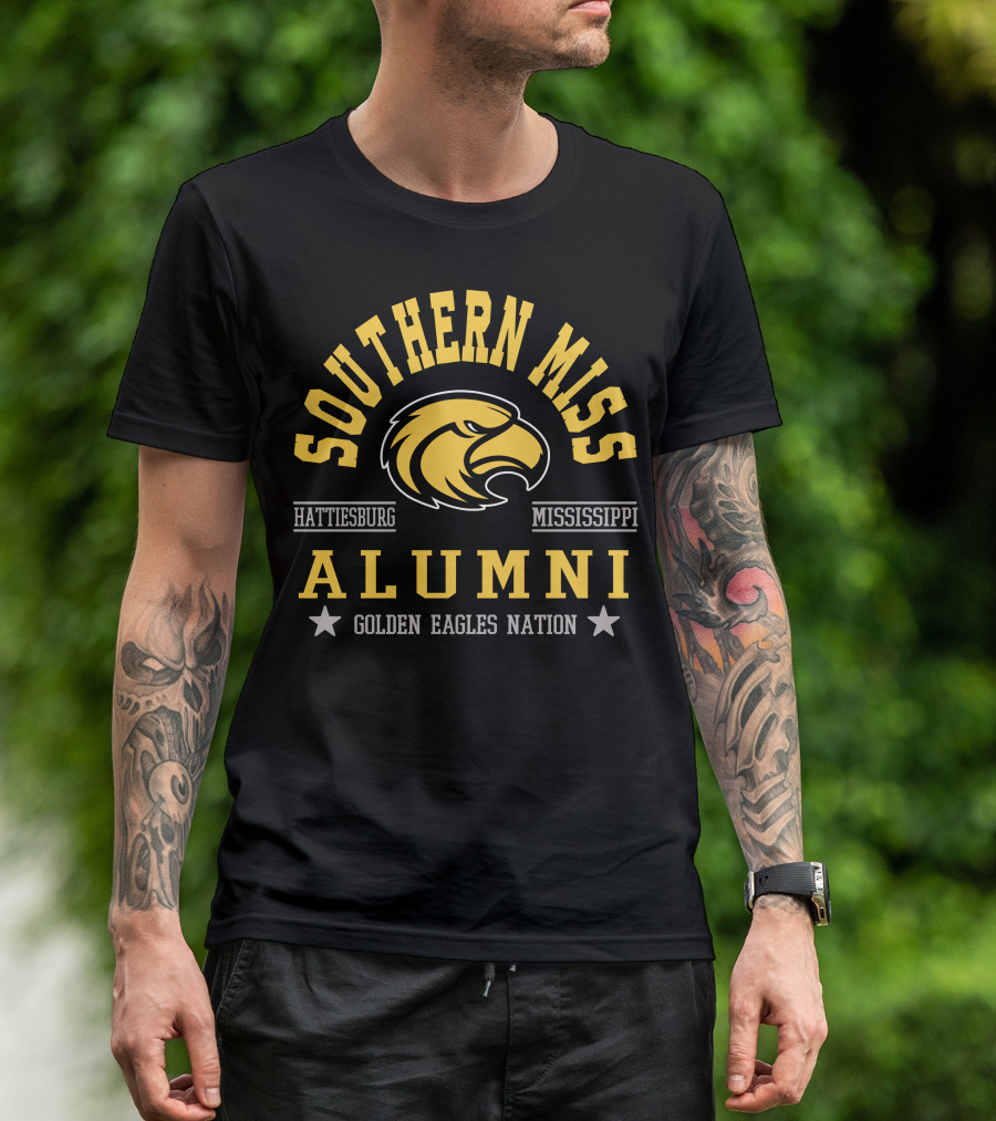 Southern Miss Alumni Golden Eagles Nation Hattiesburg Mississippi T-Shirt