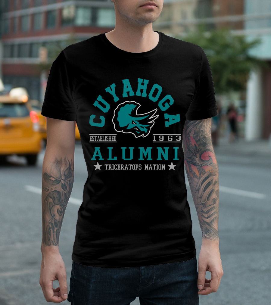 Cuyahoga Alumni Triceratops Nation Established 1963 T-Shirt
