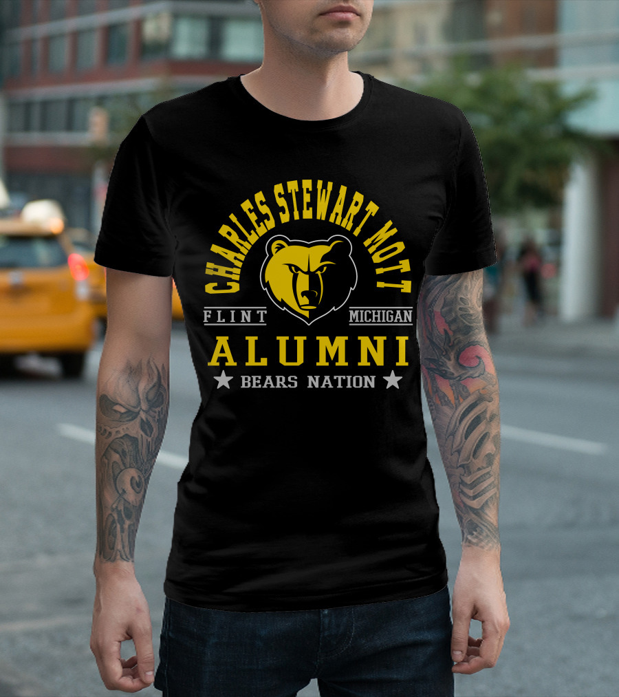 Charles Stewart Mott Flint Michigan Alumni Bears Nation T-Shirt
