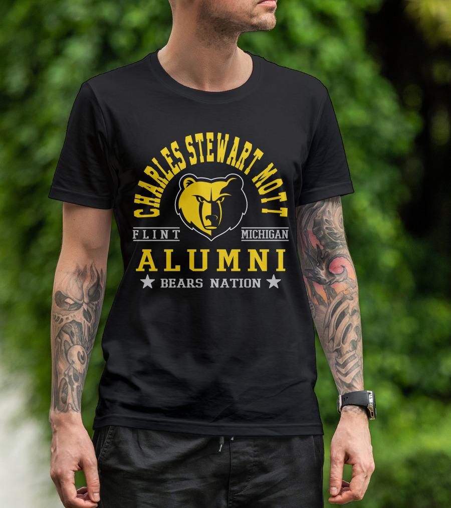 Charles Stewart Mott Flint Michigan Alumni Bears Nation T-Shirt