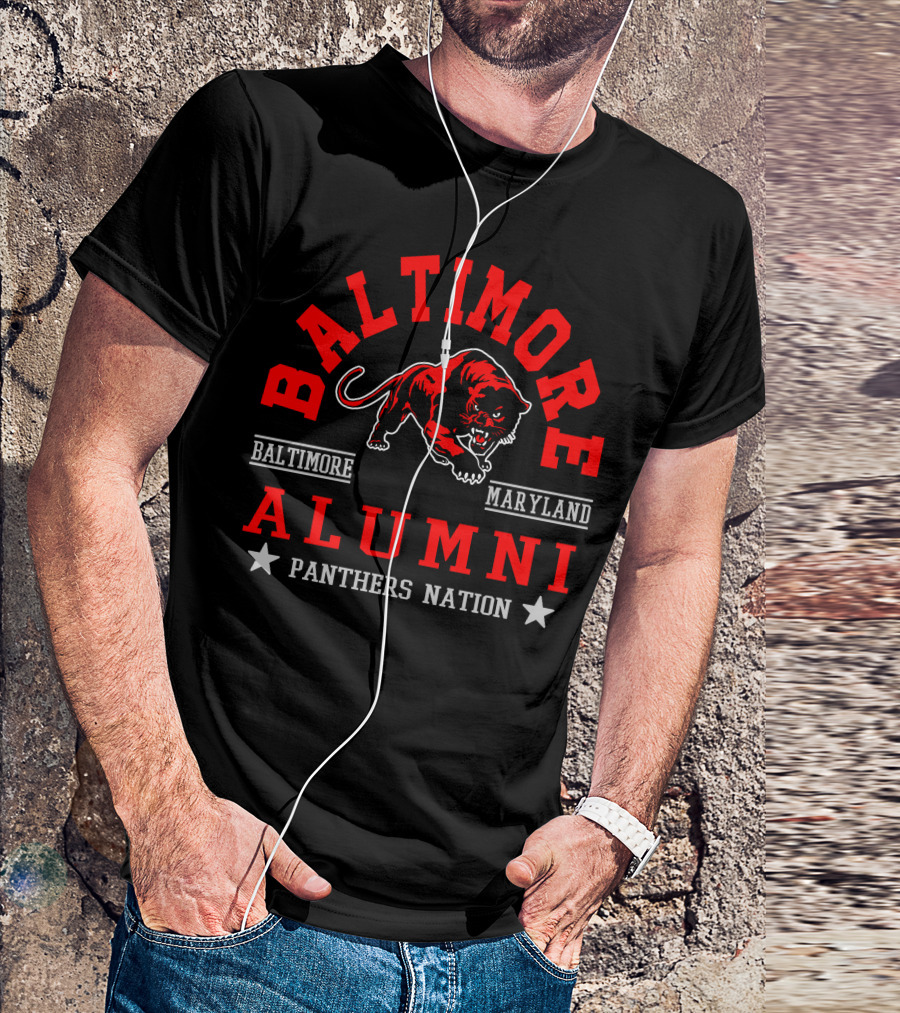 Baltimore Maryland Alumni Panthers Nation T-Shirt
