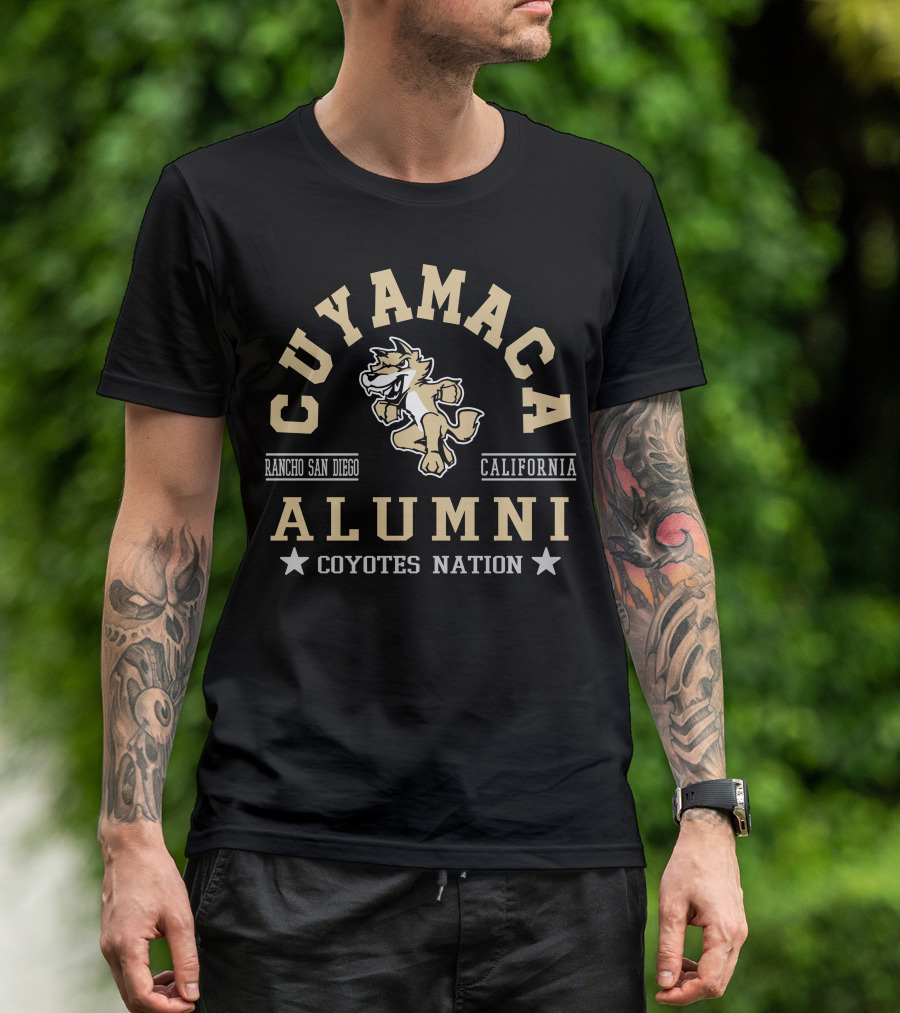 Cuyamaca Coyotes Alumni Rancho San Diego California Nation T-Shirt