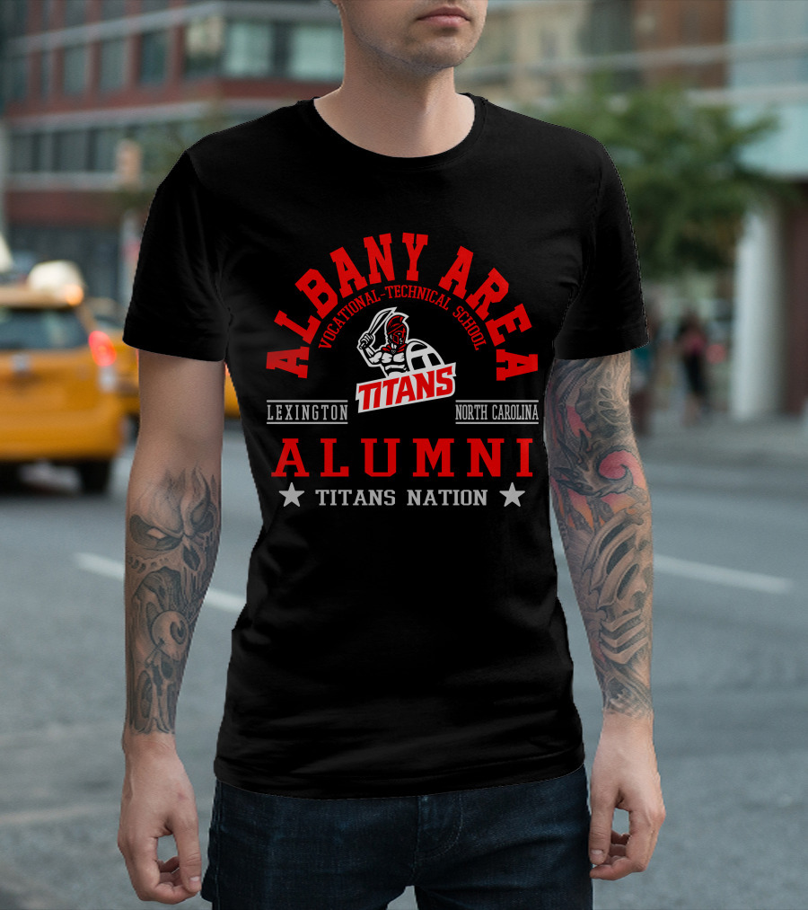 Albany Area Vocational-Technical School Titans Alumni Lexington North Carolina Titans Nation T-Shirt