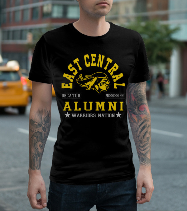 East Central College Alumni Warriors Nation Decatur Mississippi T-Shirt