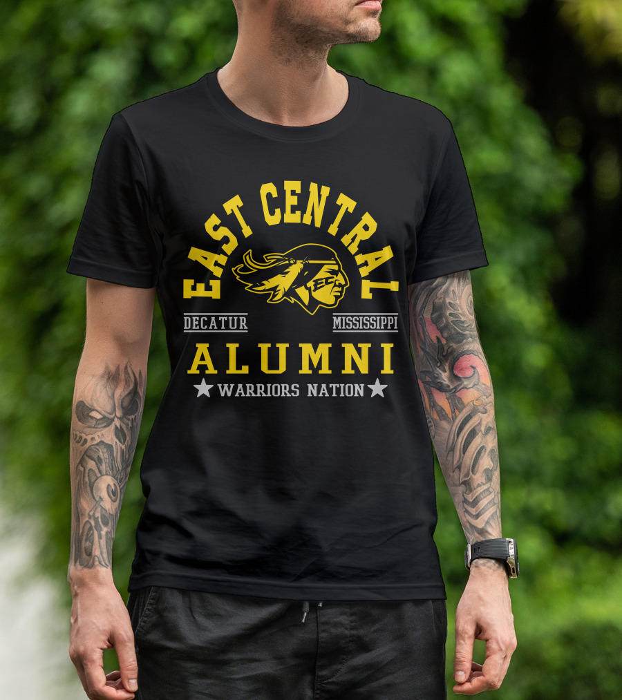 East Central College Alumni Warriors Nation Decatur Mississippi T-Shirt