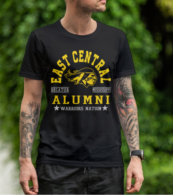 East Central College Alumni Warriors Nation Decatur Mississippi T-Shirt