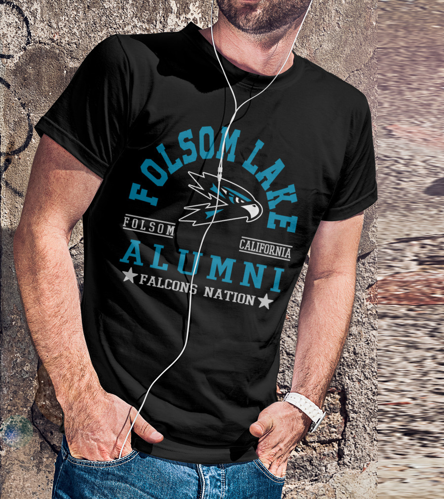 Folsom Lake College Alumni Falcons Nation California T-Shirt