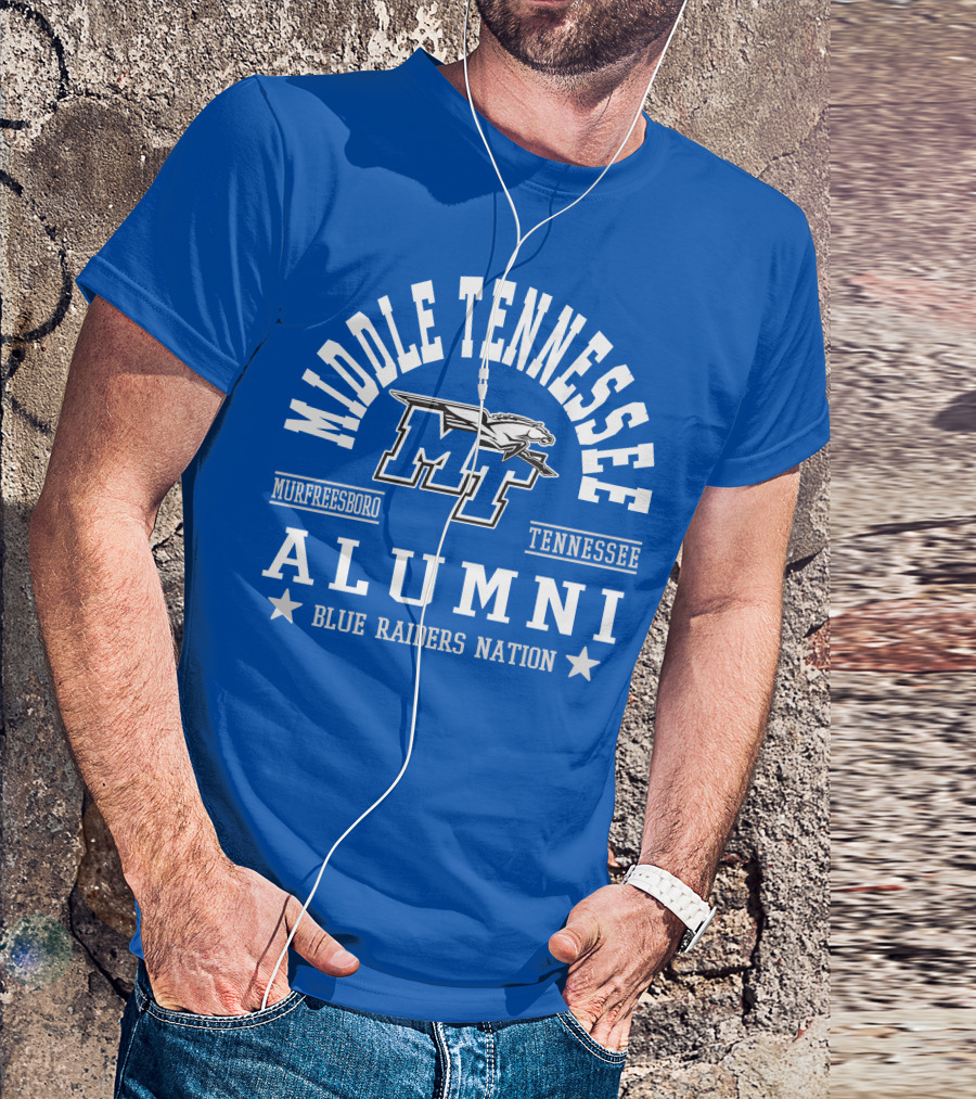 Middle Tennessee Alumni Murfreesboro Tennessee Blue Raiders Nation T-Shirt