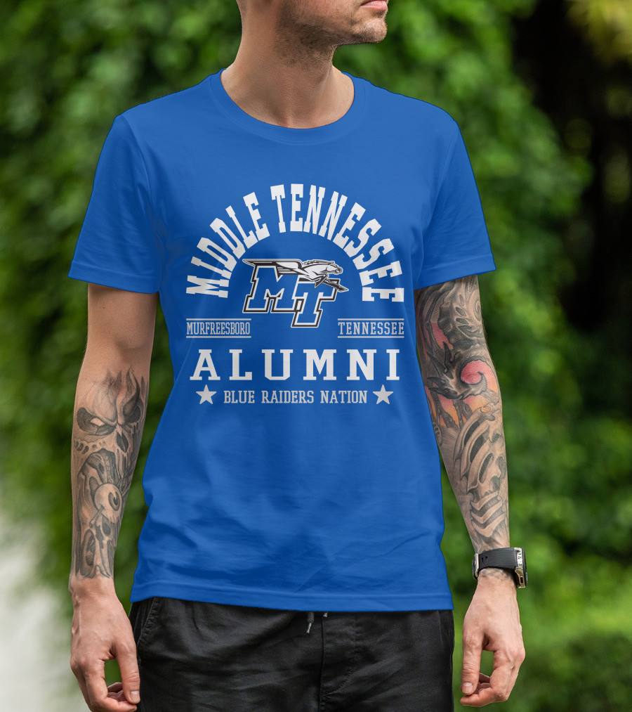 Middle Tennessee Alumni Murfreesboro Tennessee Blue Raiders Nation T-Shirt