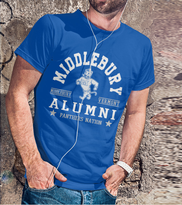 MIDDLEBURY VERMONT ALUMNI PANTHERS NATION T-Shirt