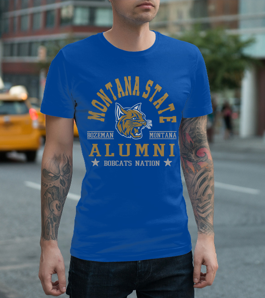 Montana State Alumni Bozeman Montana Bobcats Nation T-Shirt