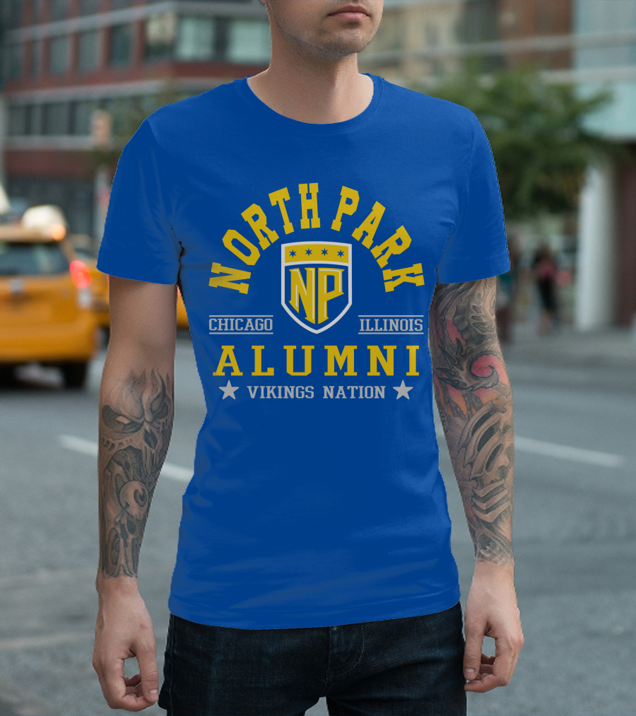 North Park Chicago Illinois Alumni Vikings Nation T-Shirt