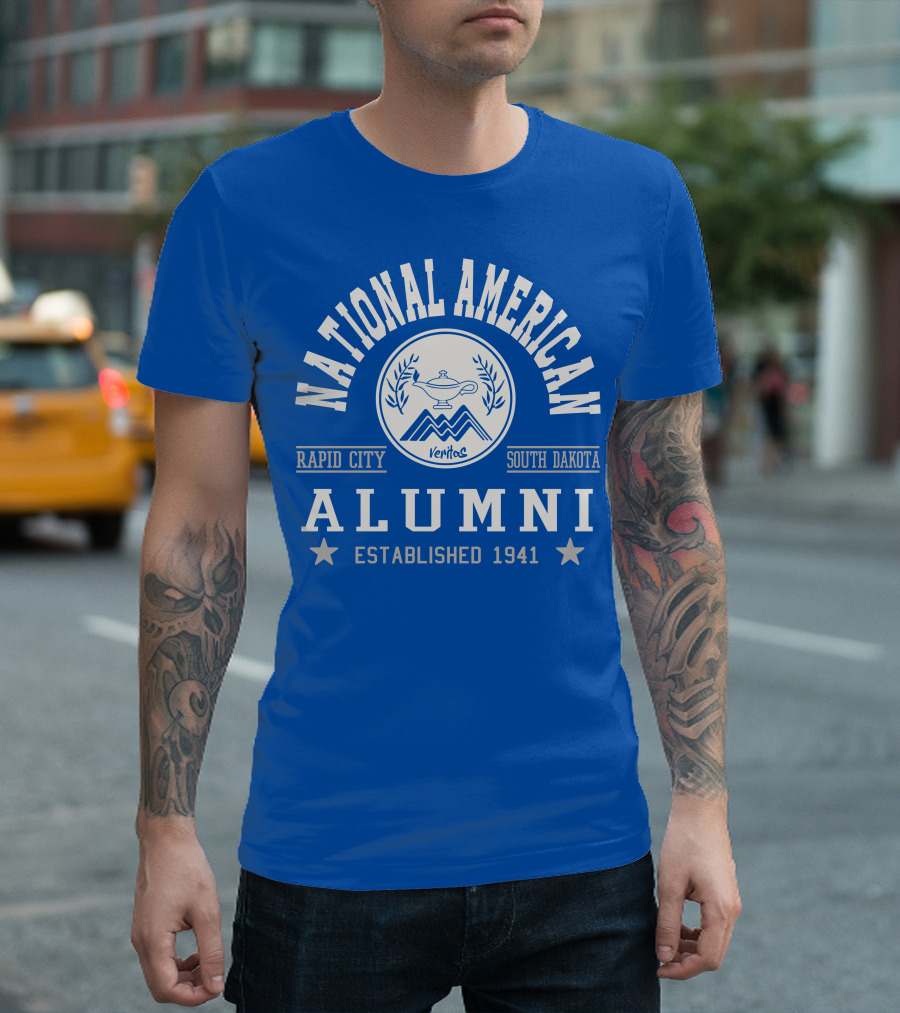 National American University Alumni Rapid City South Dakota Established 1941 T-Shirt
