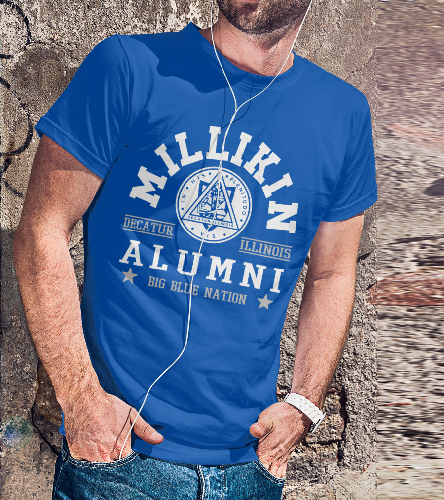 Millikin Alumni Decatur Illinois Big Blue Nation T-Shirt