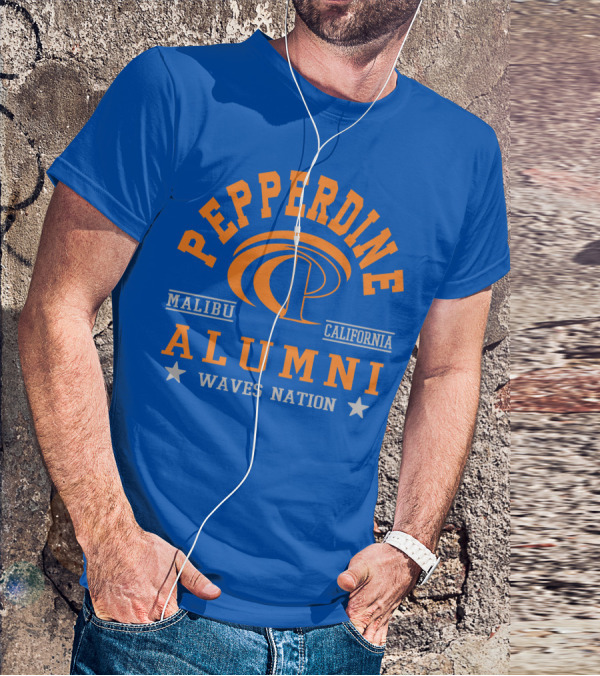 Pepperdine Alumni Waves Nation Malibu California T-Shirt