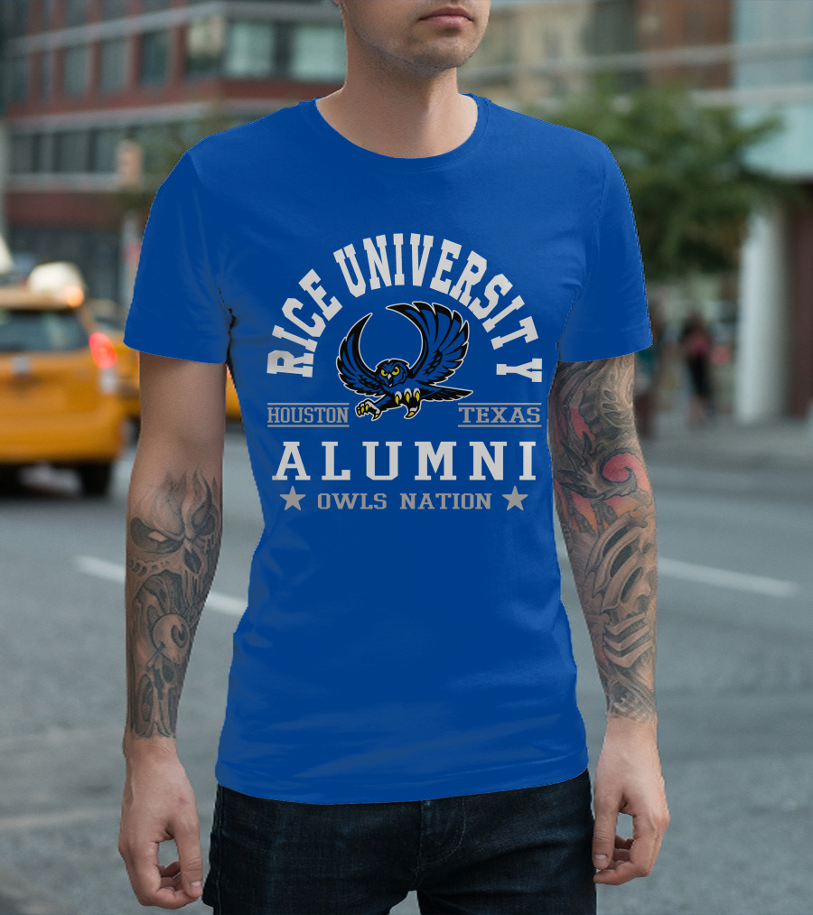 Rice University Houston Texas Alumni Owls Nation T-Shirt