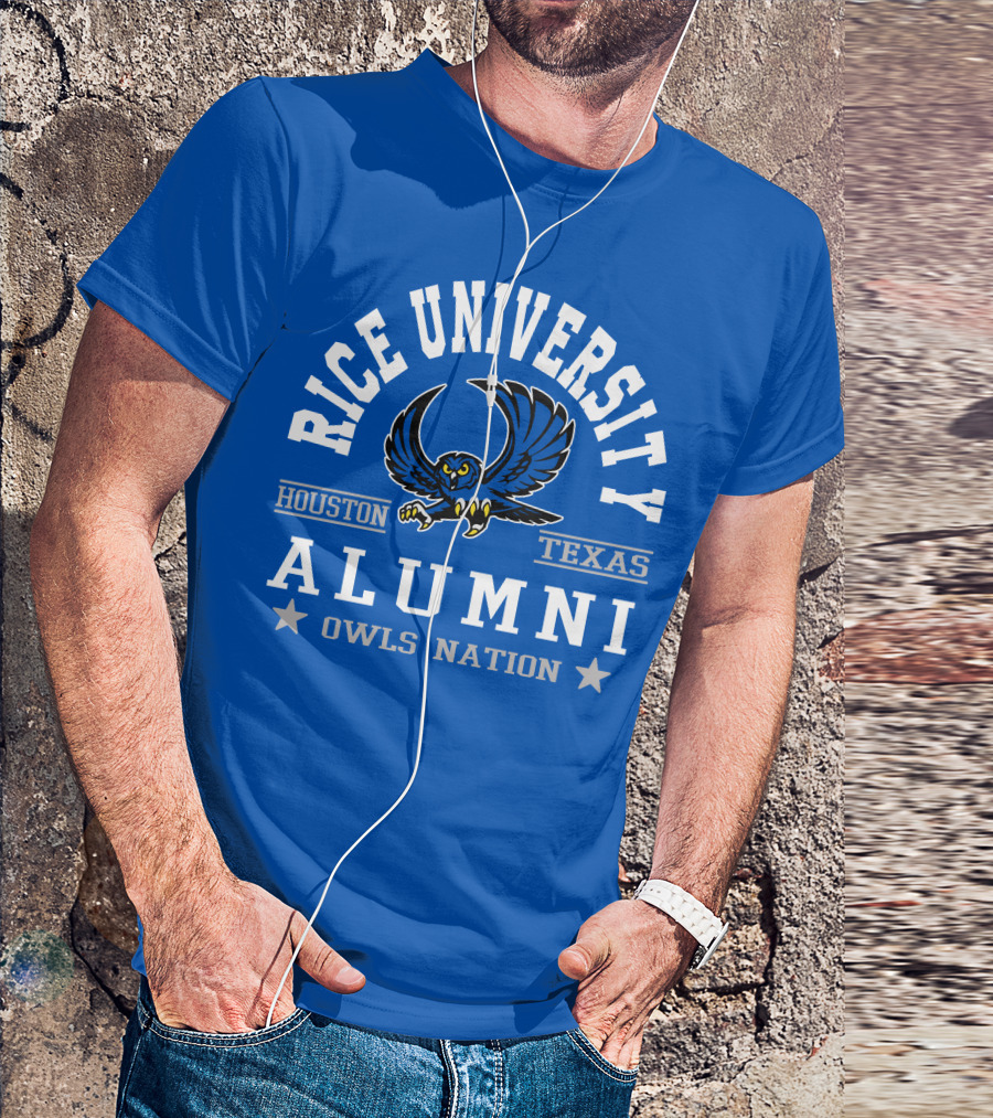 Rice University Houston Texas Alumni Owls Nation T-Shirt