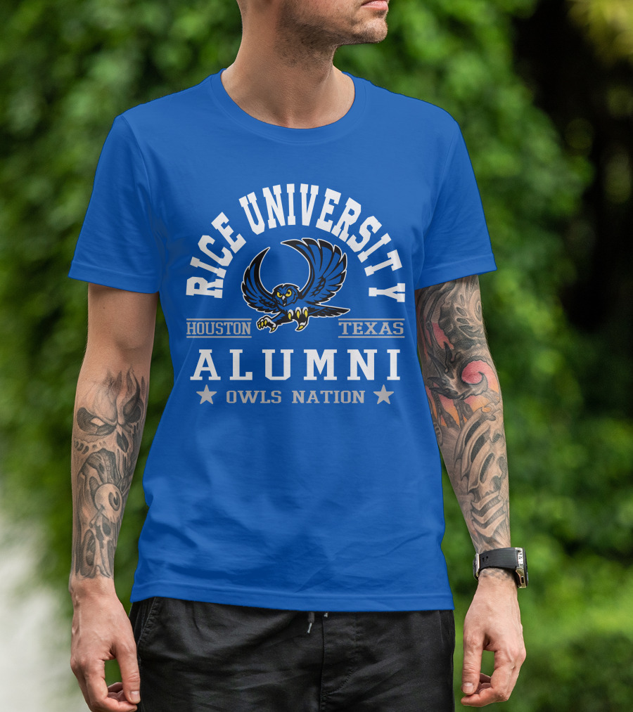 Rice University Houston Texas Alumni Owls Nation T-Shirt